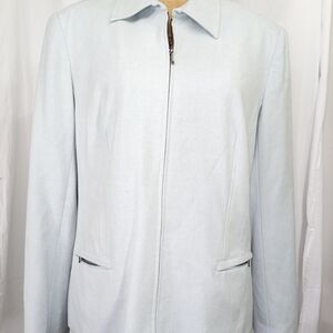 Norton McNaughton Pale Blue Lightweight Zip Jacket